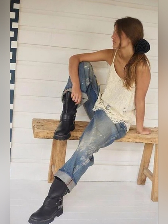 We The Free Denim - We The Free Deep Trance Boyfriend Jeans*30, NWT